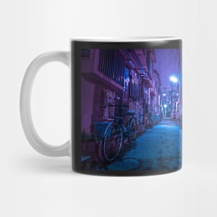 Snow covered Japanese street Mug